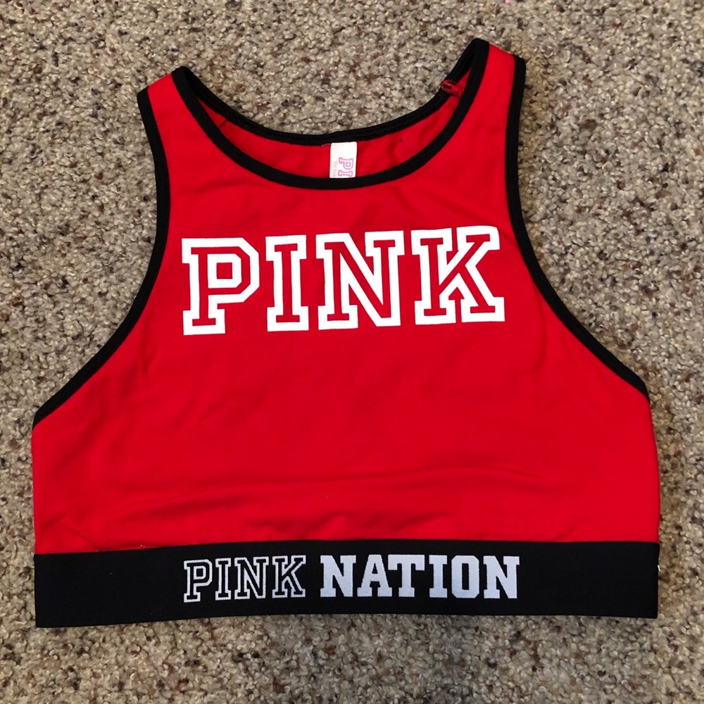 VS Pink bralette crop top